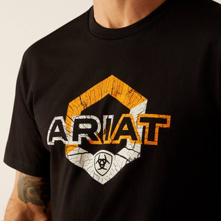 Playera Ariat Hexstatic Black Caballero