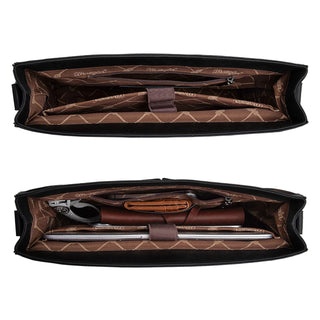 Maletin con Herramientas Wrangler Black Genuine Leather Western Vintage