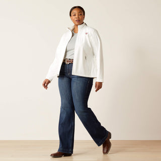 Chamarra Ariat Classic Team Softshell MEXICO Blanco Dama