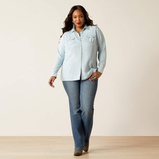 Camisa Ariat Blues Bleached Chambray Dama