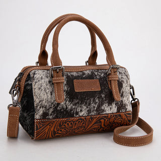 Bag/Crossbody Brown Wrangler Genuine Hair-On Cowhide Barrel