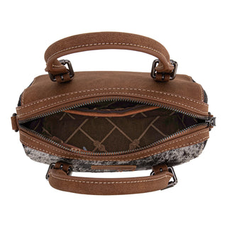 Bag/Crossbody Brown Wrangler Genuine Hair-On Cowhide Barrel