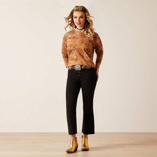 Blusa Ariat Ancestor's Gallop Away Print Dama