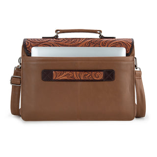 Maletín con herramientas Wrangler Genuine Leather Western Vintage Brown