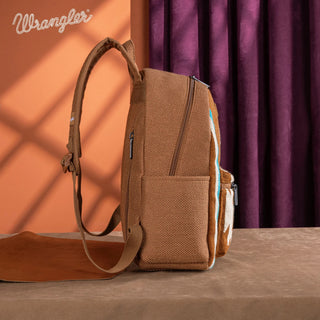 Mochila Wrangler Southwestern Knitted - Brown Dama