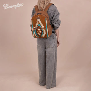 Mochila Wrangler Southwestern Knitted - Brown Dama