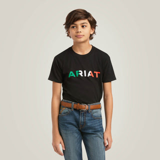 Playera Ariat Viva Mexico Negro Niño
