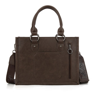 Bolso Montana West Concho Cincelado Café Dama