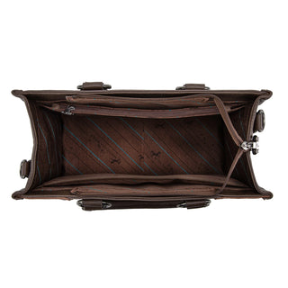 Bolso Montana West Concho Cincelado Café Dama