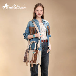 Bolso Montana West Concho Tan Dama