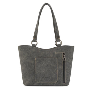 Bolso Montana West Flecos Negro Dama