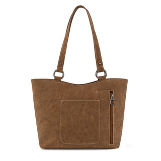 Bolso Montana West Fleco Marrón Dama