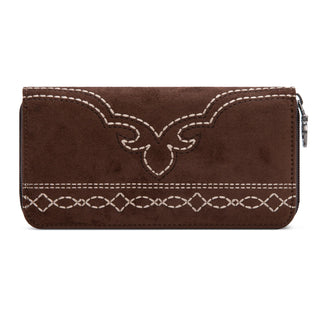 Cartera Montana West Con Punto Café Dama