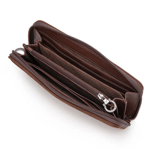 Cartera Montana West Con Punto Café Dama