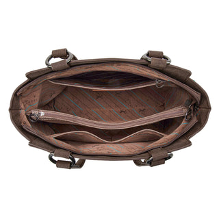 Bolso Montana West Bordado Café Dama