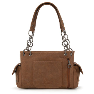 Bolso Montana West Bordado Café Dama