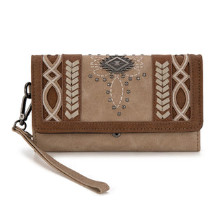 Cartera Montana West Bordado Tan Dama