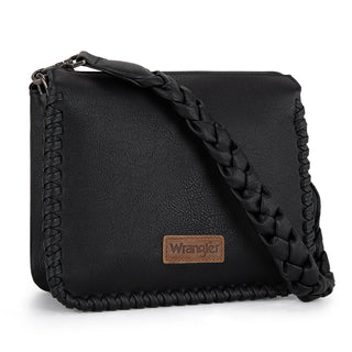 Bolso Wrangler Trenzado Negro Dama