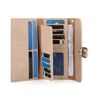 Cartera Wrangler Piel Kaki Dama
