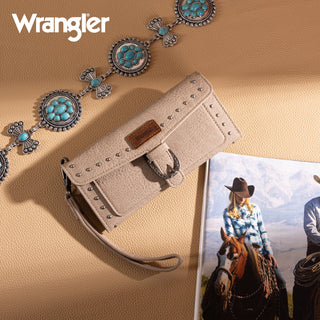 Cartera Wrangler Piel Kaki Dama