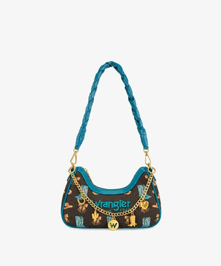 Bolso Wrangler Trenzado Turquesa Dama