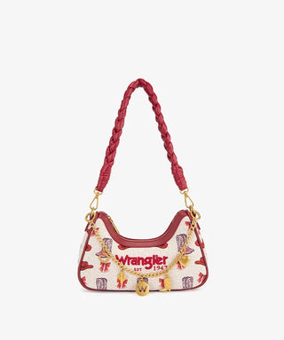 Bolso Wrangler Trenzado Rojo Dama