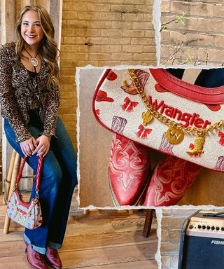 Bolso Wrangler Trenzado Rojo Dama