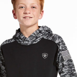 Sudadera Ariat Patriot Negro Niño