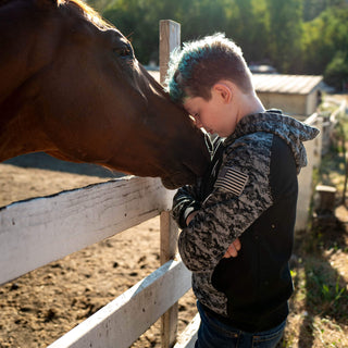 Sudadera Ariat Patriot Negro Niño
