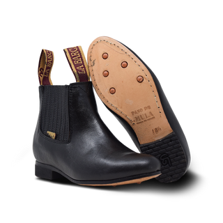 Botín Charro La Barca 615 Suela De Cuero Niño