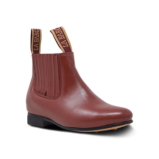 Botín Charro La Barca 615 Suela De Cuero Niño