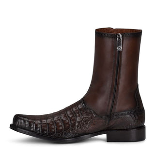 Bota Franco Cuadra Piel Genuina Caimán Choco Caballero