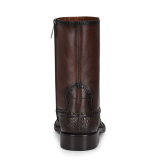 Bota Franco Cuadra Piel Genuina Caimán Choco Caballero