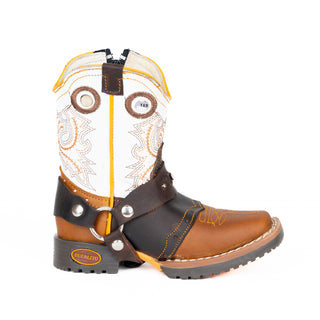 Bota Jar Boots Panchito Miel Blanco Bebe