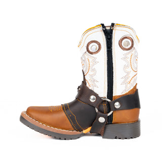 Bota Jar Boots Panchito Miel Blanco Bebe