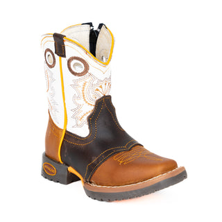 Bota Jar Boots Panchito Miel Blanco Bebe