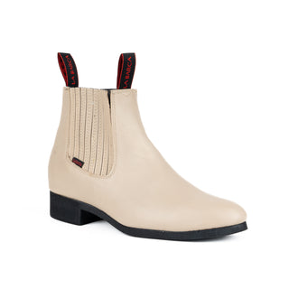 Botín La Barca 908 Suela de Hule Piel Arena Caballero