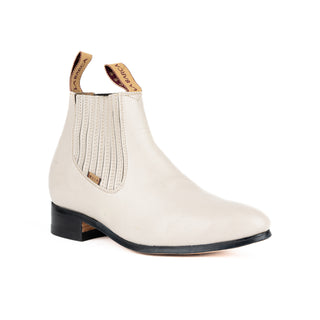 Botín La Barca 500 Paso de Mula Piel Hueso Caballero