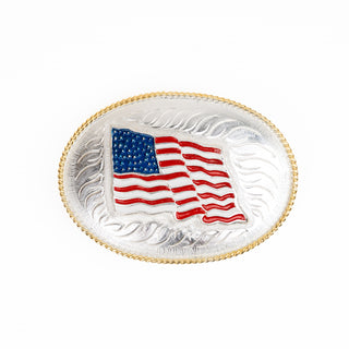 Hebilla Ranch Brand Bandera USA