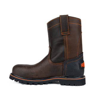 Bota Rogeri Roper Truck Casco de Acero Café Caballero