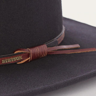 TEXANA STETSON BOZEMAN BLACK CRUSHABLE