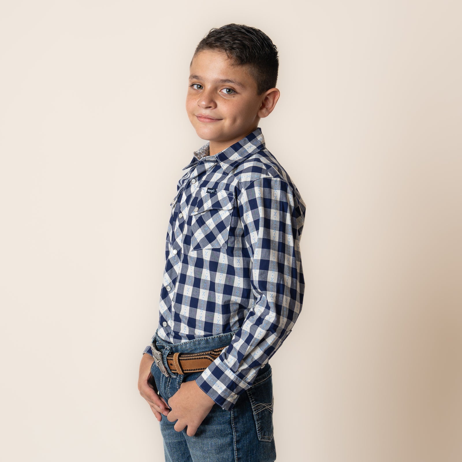 Camisa Wrangler Cuadros Niño