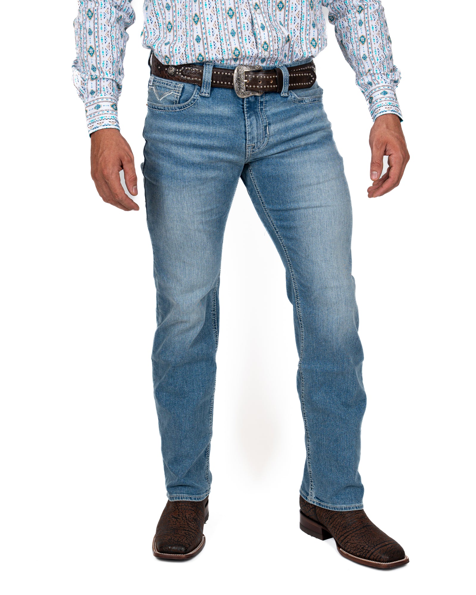 Jeans Rock & Roll Denim Slim Fit Revolver Straight Caballeo