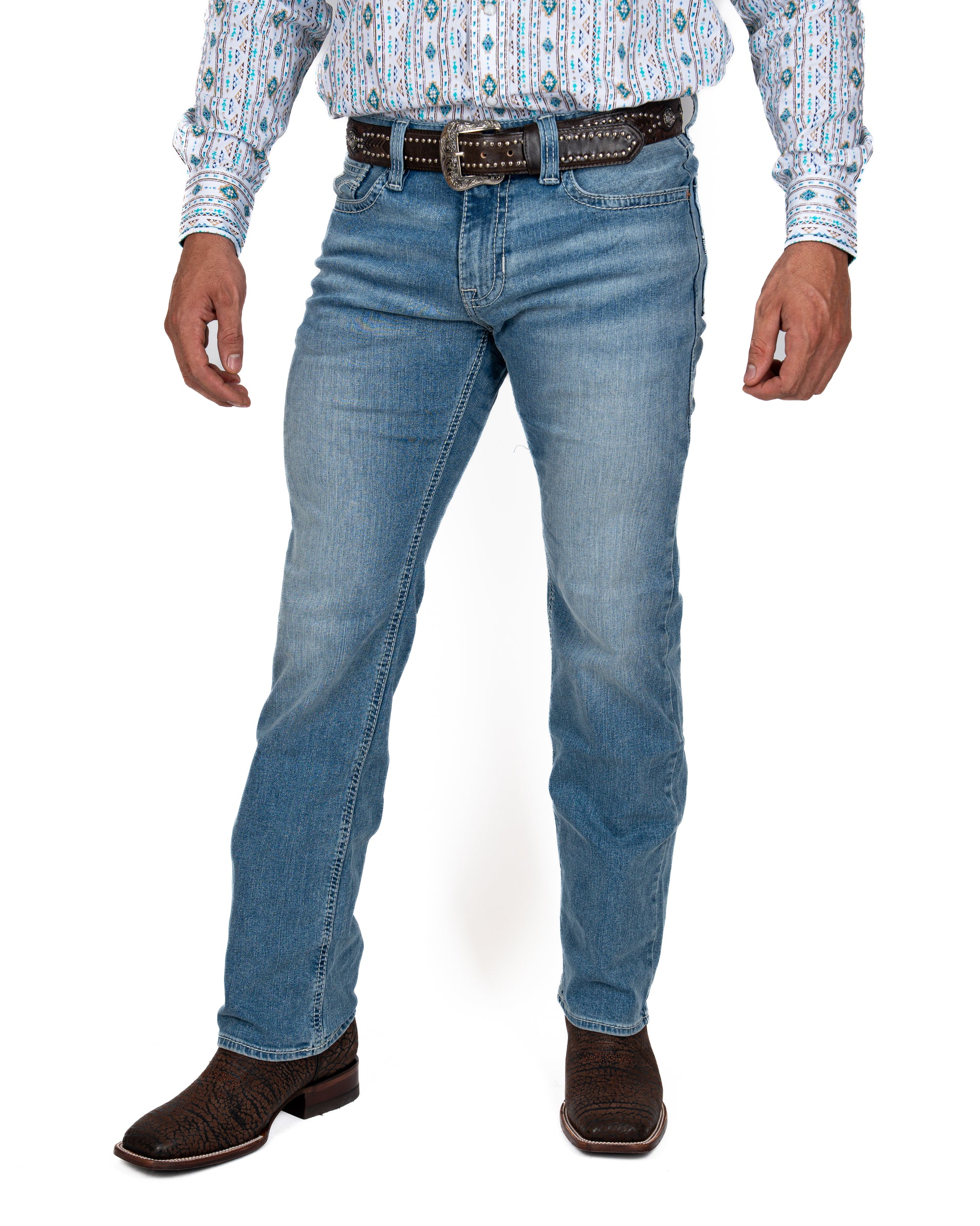 Jeans Rock & Roll Denim Slim Fit Revolver Straight Caballeo