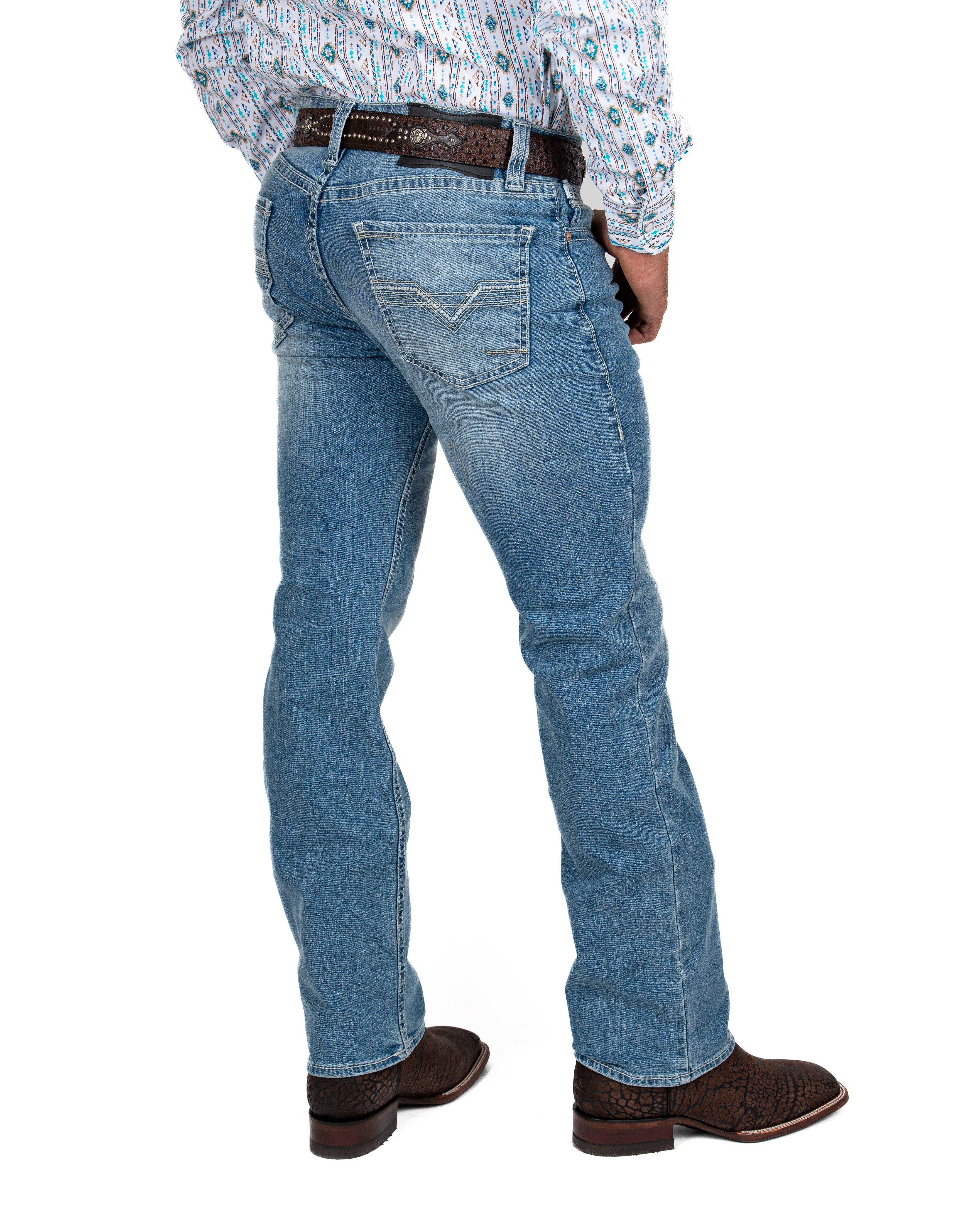 Jeans Rock & Roll Denim Slim Fit Revolver Straight Caballeo