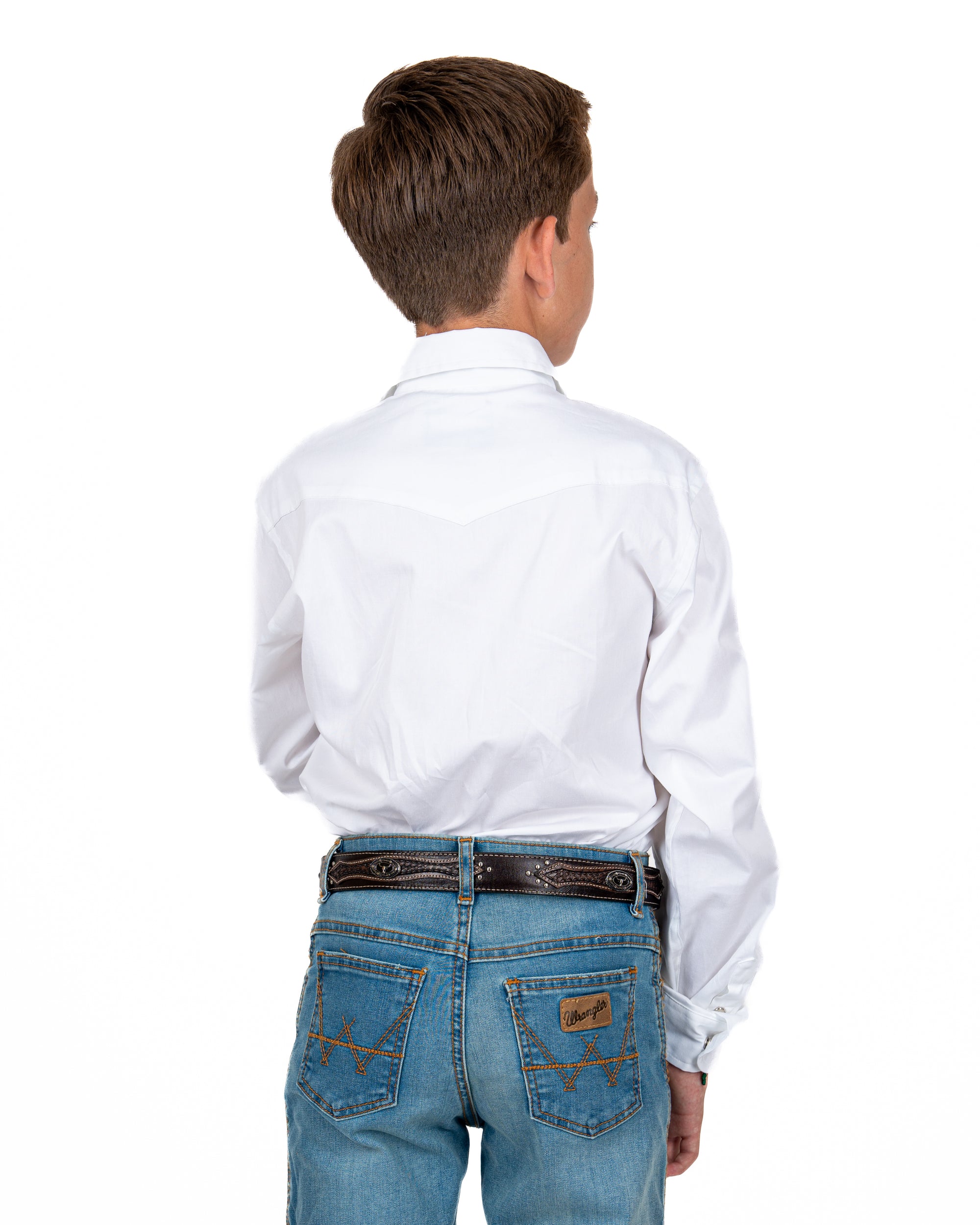 Camisa Wrangler Logo Manga Niño