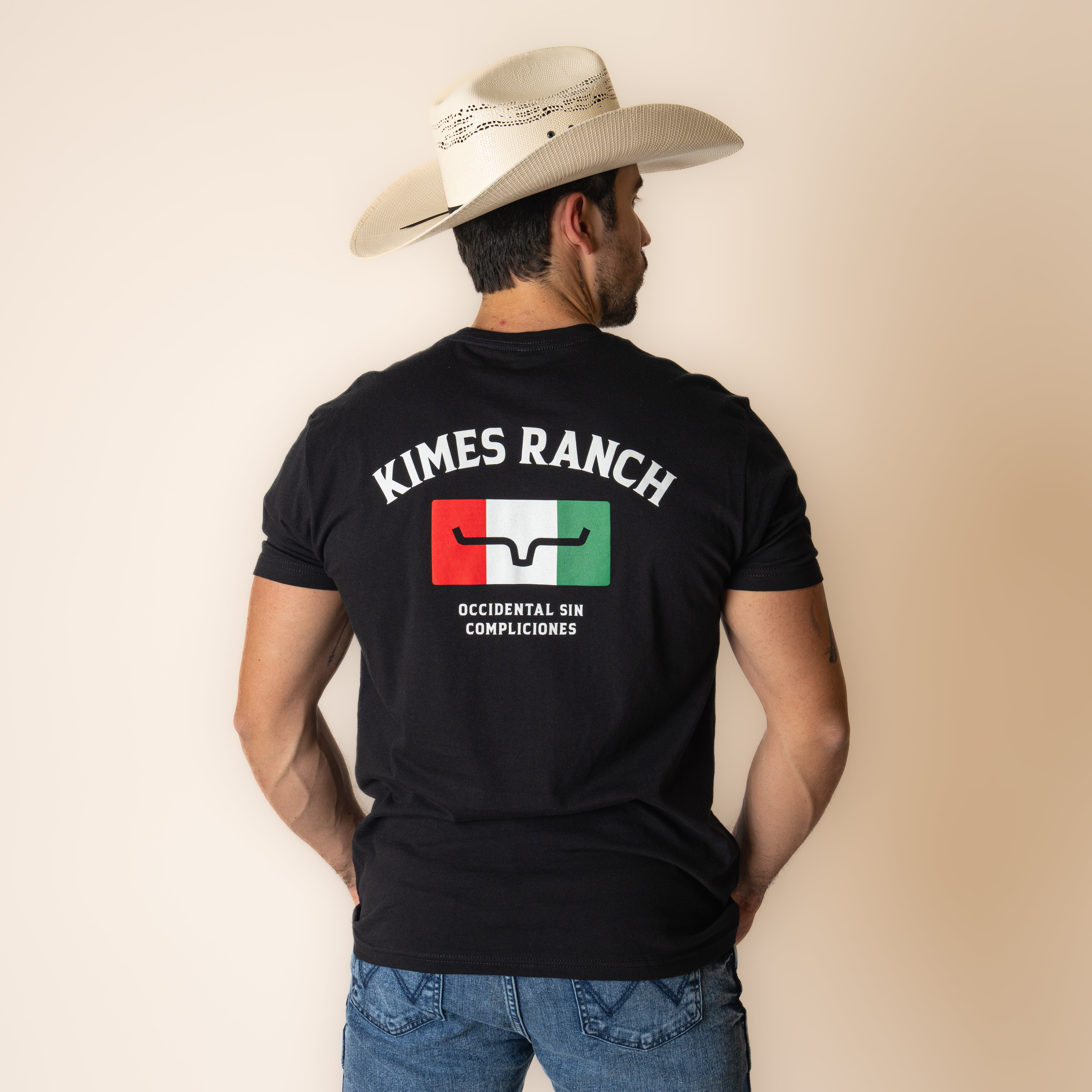 Playera Kimes Ranch Bandera Black Caballero