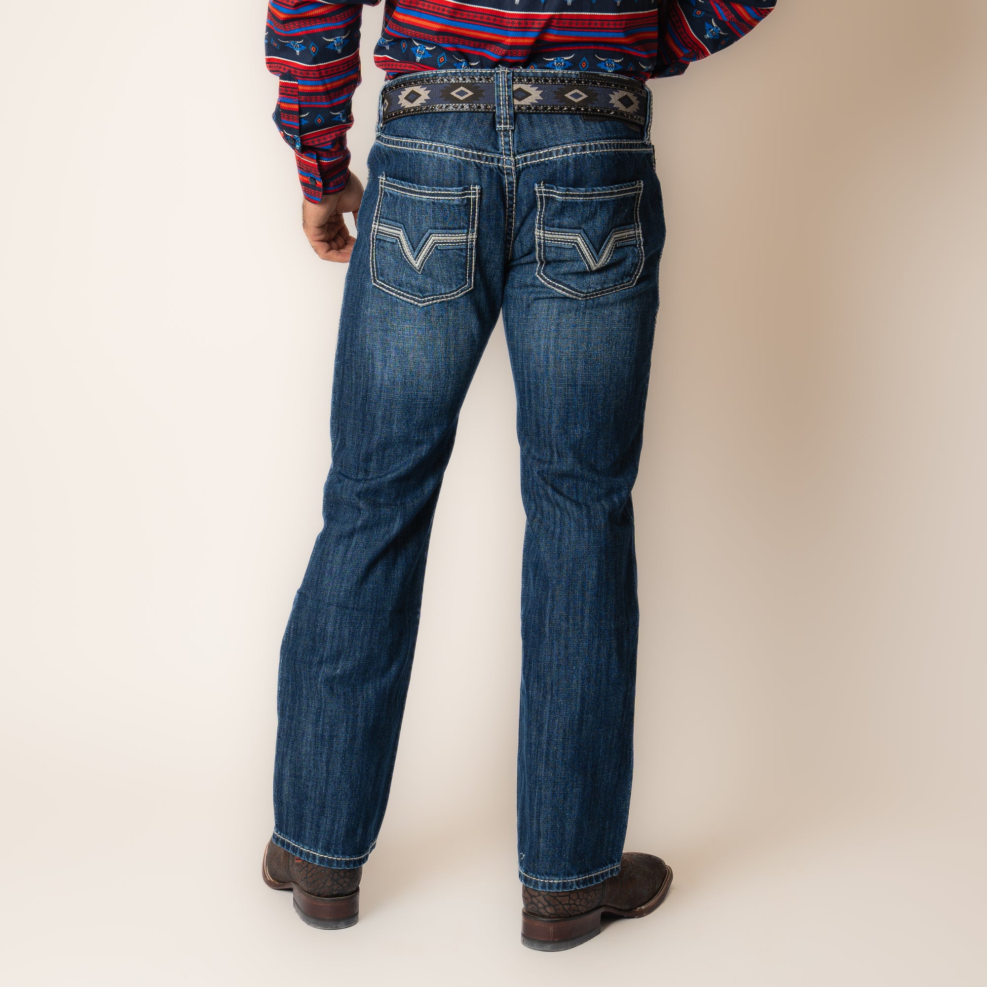 Pantalón Rock & Roll Denim Pistol Straight Dark Vintage Caballero