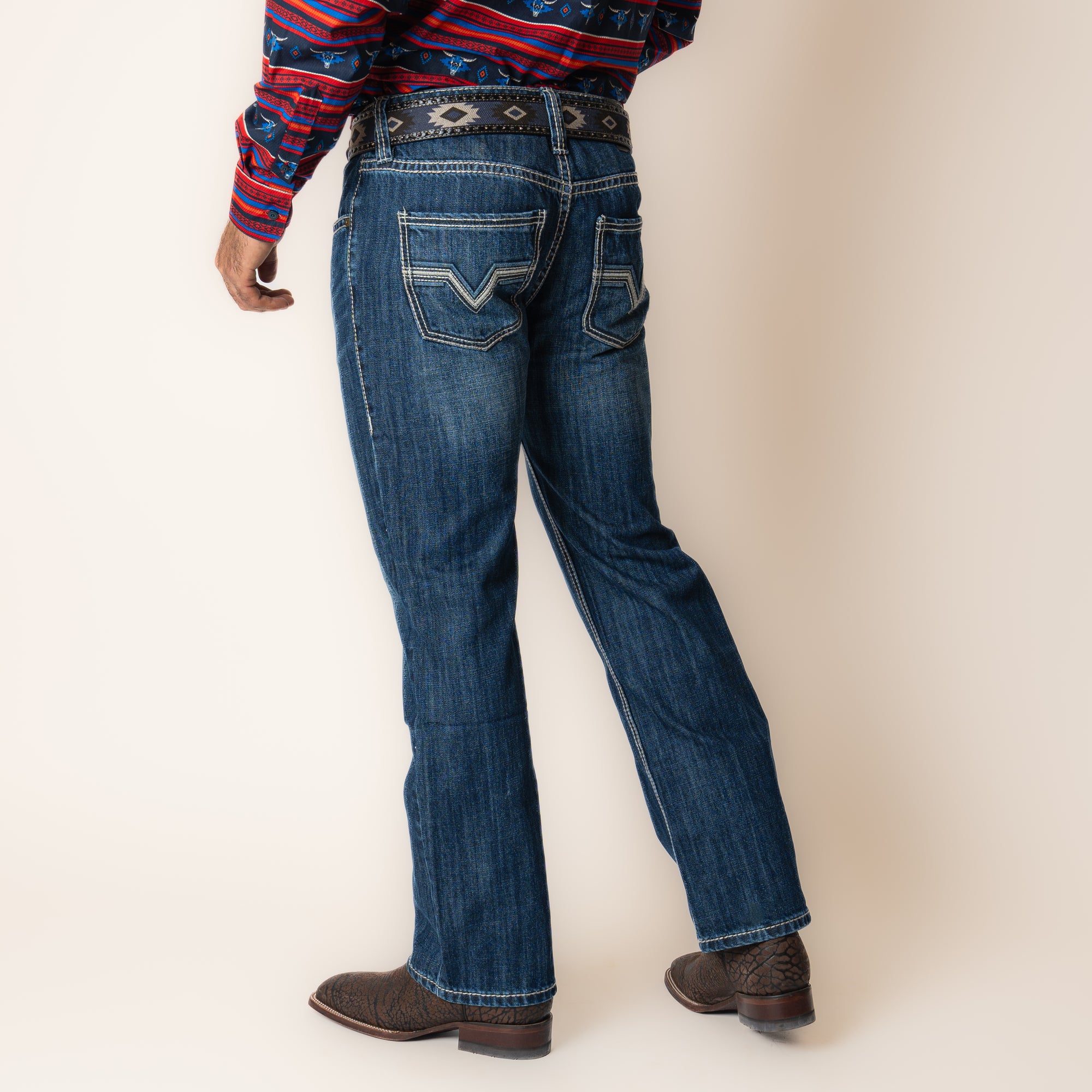 Pantalón Rock & Roll Denim Pistol Straight Dark Vintage Caballero