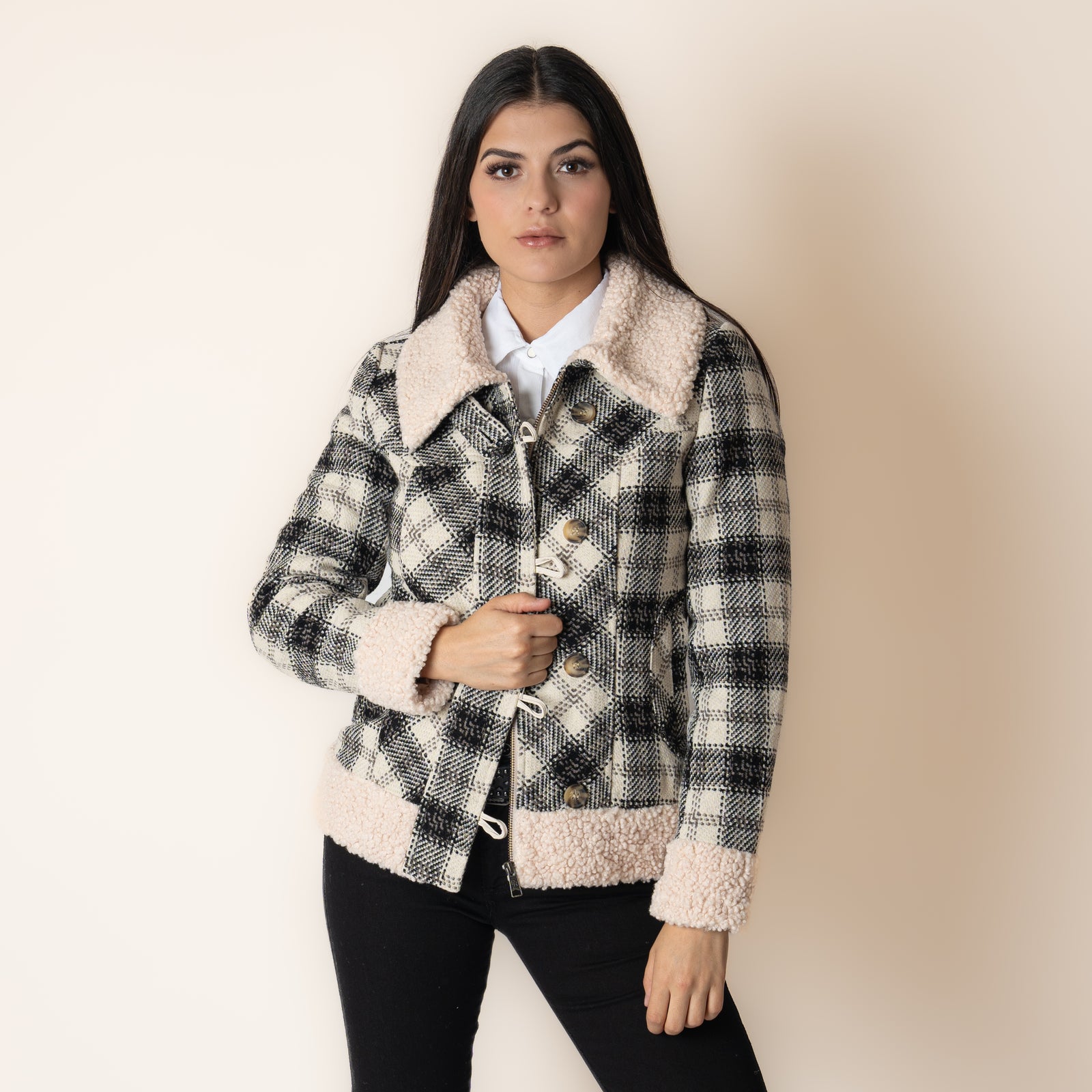 Chamarra Panhandle Berber Wool Coat Dama